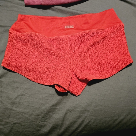 Victoria's Secret PINK sport/swim shorts. Bright red. Size medium - Picture 2 of 4